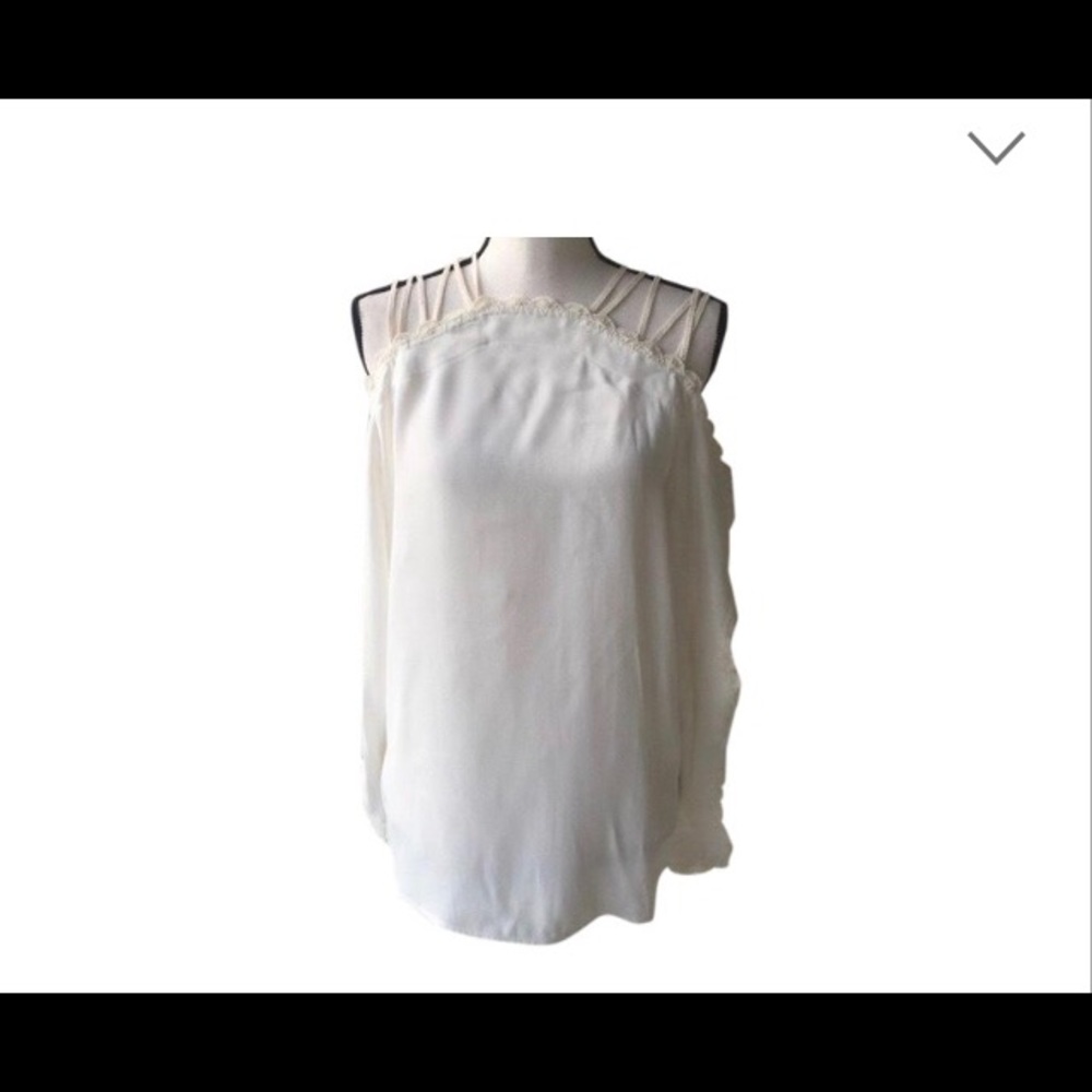 COPY - NEW Alice McCall Cream Cold Shoulder Blouse